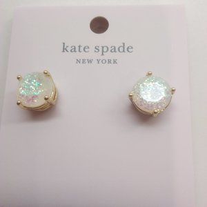 Kate Spade New Glitter Opal-Like Gum Drop Earrings